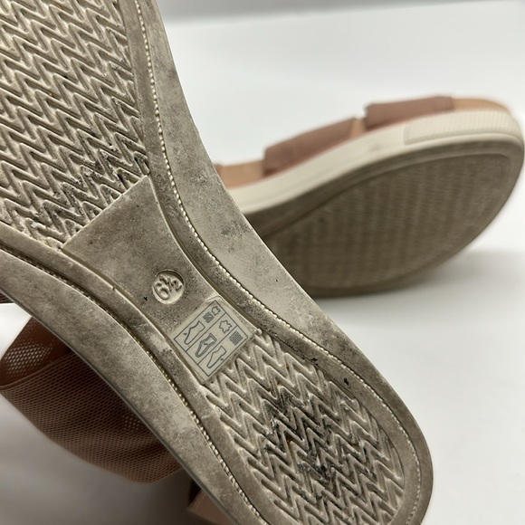 Eileen Fisher Zanya Platform Sandals Shoes Open Toe Mesh Back Zip Pink Size 6.5 - Picture 9 of 10